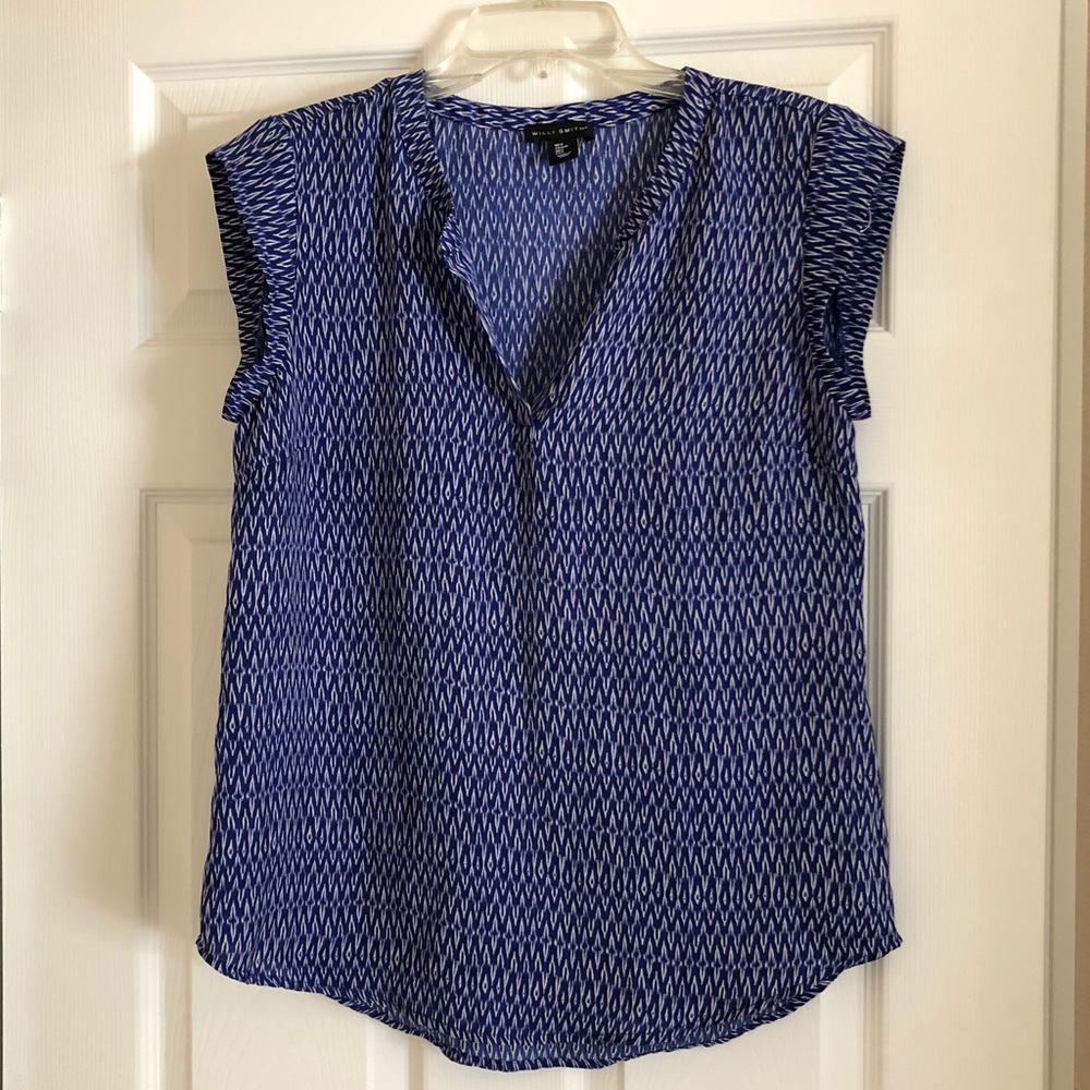 Summer Blue Top Size Small Loose Fit